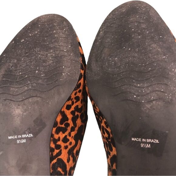 Matisse Lacy Tan Leopard Animal Print Calf Hair Leather Mules - Picture 12 of 13